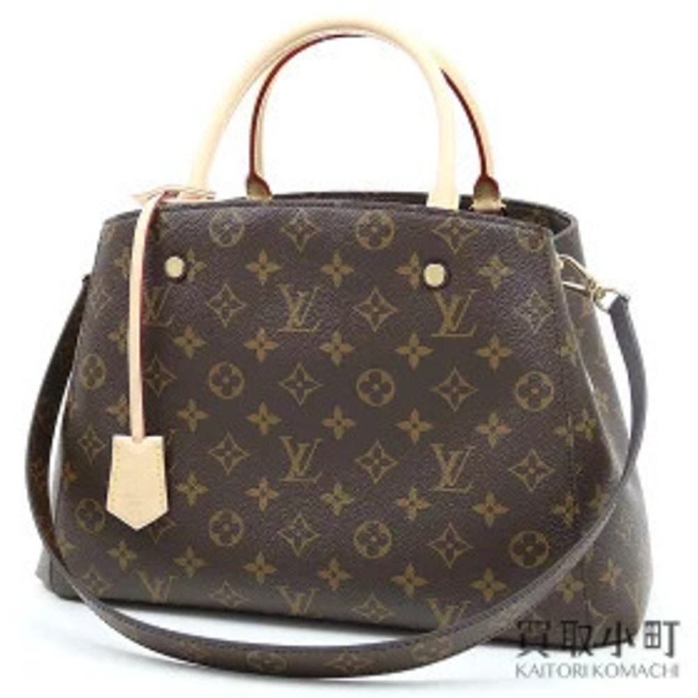 Louis Vuitton Montaigne Monogram Shoulder Tote Bag LV